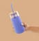 JoyJolt® 20oz. Glass Tumbler with Straws & Silicone Sleeve